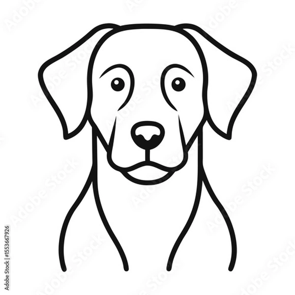 Obraz vector illustration of a dog