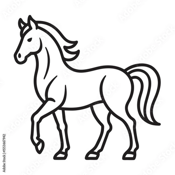 Obraz horse vector illustration