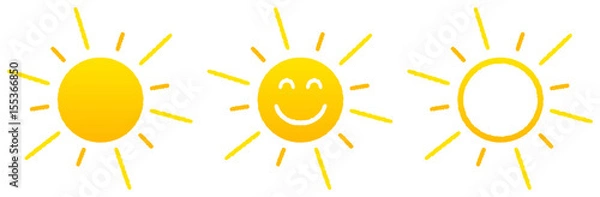 Fototapeta Trzy słońca