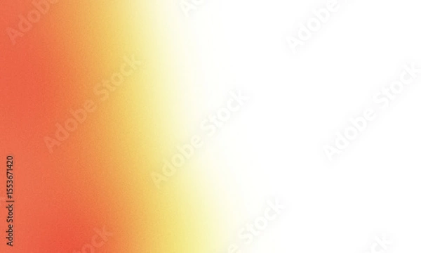 Fototapeta Abstract Warm Gradient Background: Yellow, Orange, Black, Modern Design. Grainy Effect, Noise Effect, Blur Effect. Isolated Transparent background