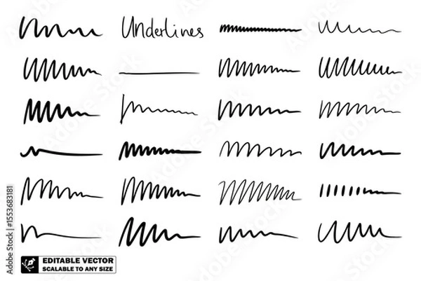 Obraz A collection of twenty seven handwritten signatures in black ink on a white background surface
