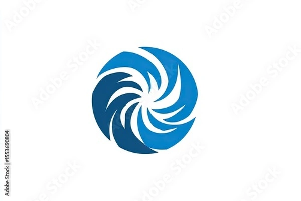 Fototapeta Abstract circular design with radiating lines.