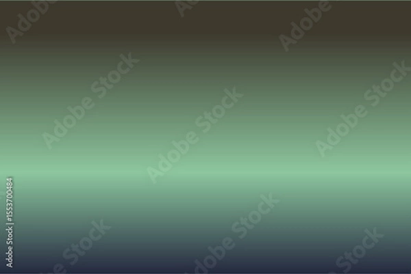 Fototapeta Vertical gradient background with smooth transition from black to mint green and deep blue tones in blur
