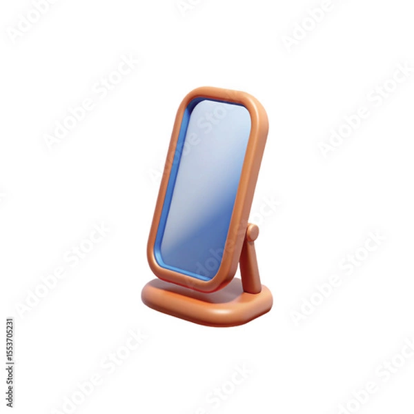 Fototapeta stan mirror isolate