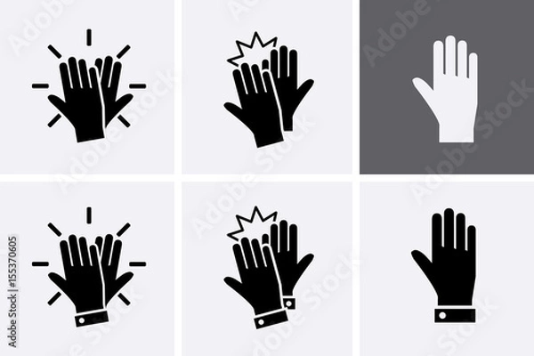 Obraz Zestaw ikon High Five.