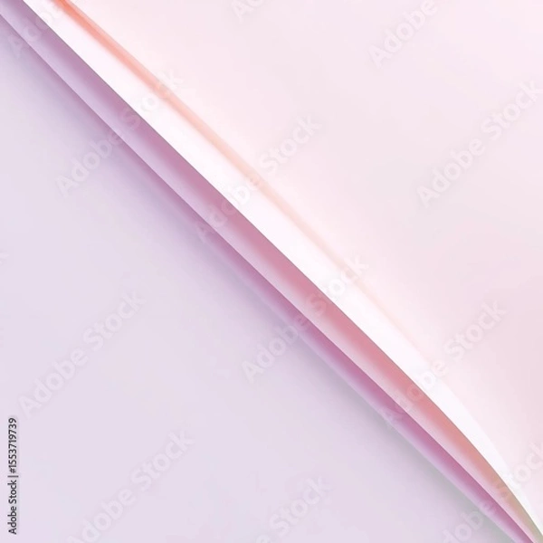 Fototapeta Minimalistic style in colorful pastel shades. Diagonal line in paper design