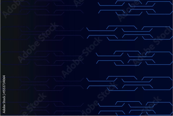 Obraz Futuristic Tech Background with Glowing Circuit Lines – Digital Abstract Design