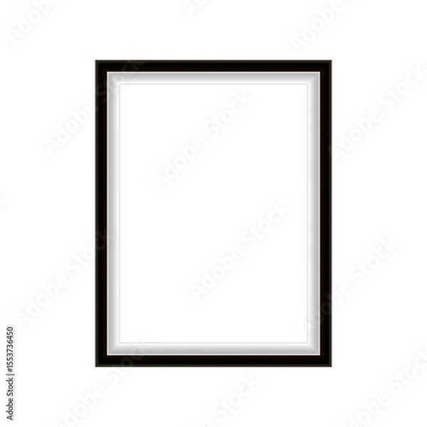 Fototapeta Classic frame. Framing various objects such as paintings, photographs, mirrors or documents. Interior frame. Empty frame for your design.