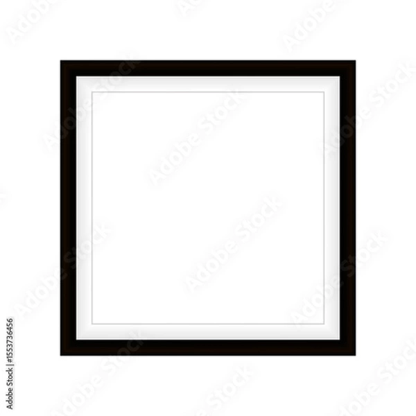 Fototapeta Elegant photo frame. Classic frame. Banner. Creates a complete and aesthetic look. Interior frame. Empty frame for your design.