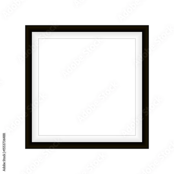 Fototapeta Elegant photo frame. Classic frame. Banner. Creates a complete and aesthetic look. Interior frame. Empty frame for your design.