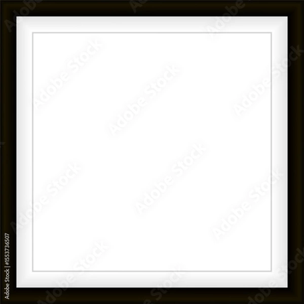 Fototapeta Elegant photo frame. Classic frame. Banner. Creates a complete and aesthetic look. Interior frame. Empty frame for your design.