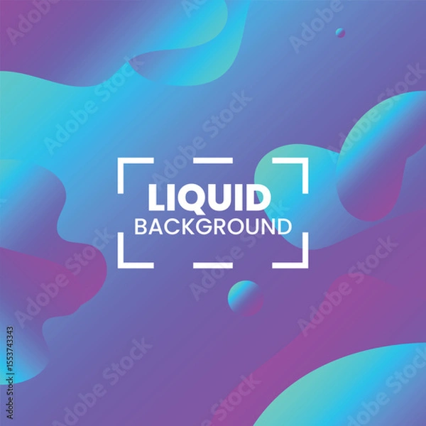 Fototapeta Vibrant Liquid Shapes for Minimalist Design Projects