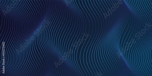 Fototapeta Premium background design with diagonal dark blue line pattern. Vector horizontal template for digital lux business banner, contemporary formal invitation, luxury voucher, prestigious gift certificate