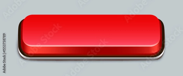 Fototapeta Colorful realistic 3d button.