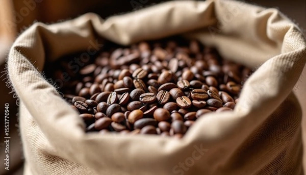 Obraz coffee beans in sack