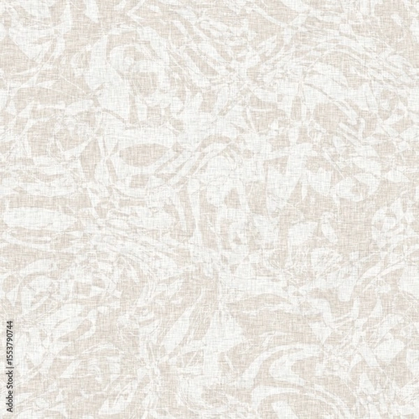 Fototapeta Soft grey speckled seamless textile pattern. Marled subtle linen weave effect for classic elegant wedding design background. 