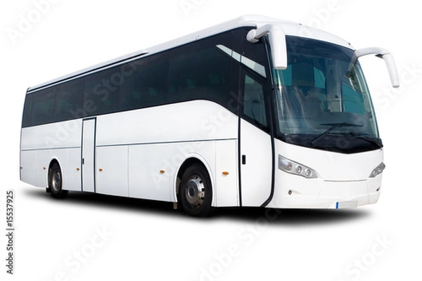 Obraz White Tour Bus