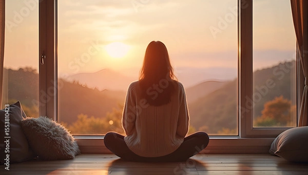 Obraz Morning's Embrace: Tranquil Reflections in Golden Light