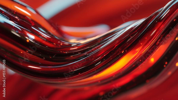 Fototapeta Abstract fluid circulation with smooth, flowing motion and soft gradients. Minimalist and calming design, perfect for wellness, meditation, and modern backgrounds.