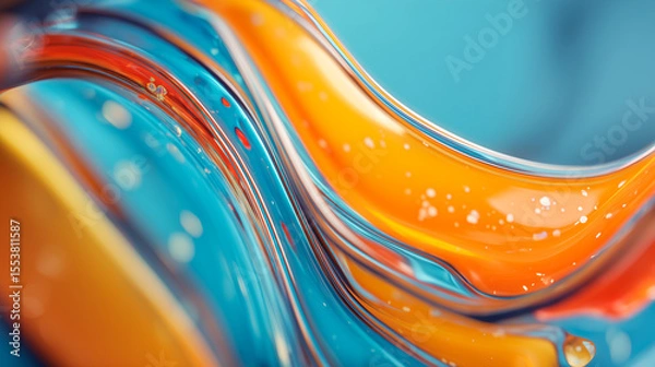 Fototapeta Abstract fluid circulation with smooth, flowing motion and soft gradients. Minimalist and calming design, perfect for wellness, meditation, and modern backgrounds.