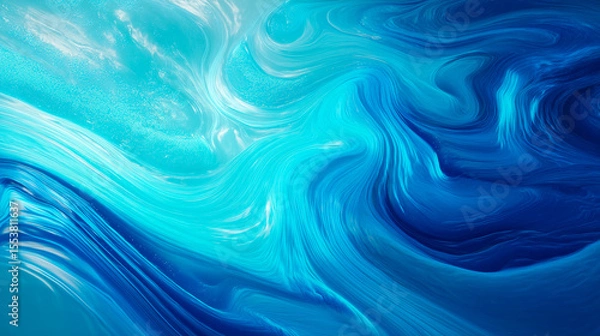 Fototapeta Abstract fluid circulation with smooth, flowing motion and soft gradients. Minimalist and calming design, perfect for wellness, meditation, and modern backgrounds.