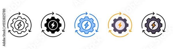 Obraz Rapid icon set with multiple style collection