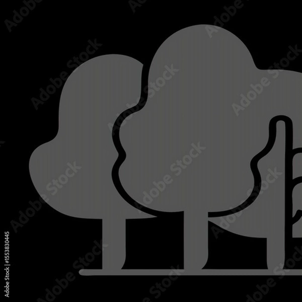 Fototapeta black silhouette of a tree