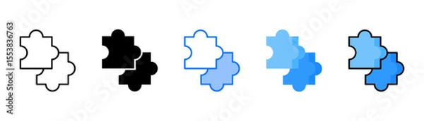 Obraz Extension icon set with multiple style collection