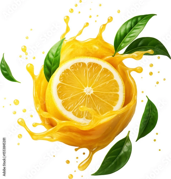 Obraz LEMON AND JUICE SPLASH