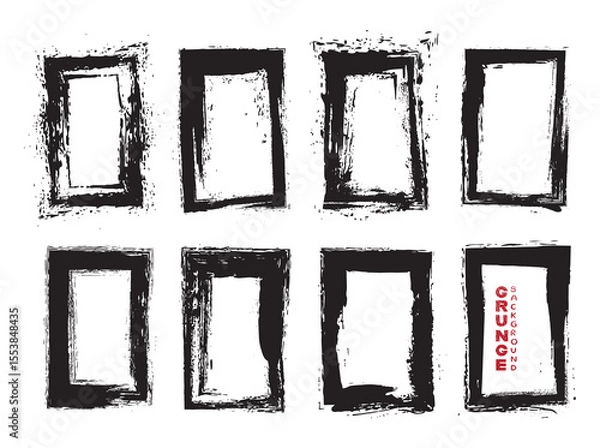 Obraz Set of grunge frames