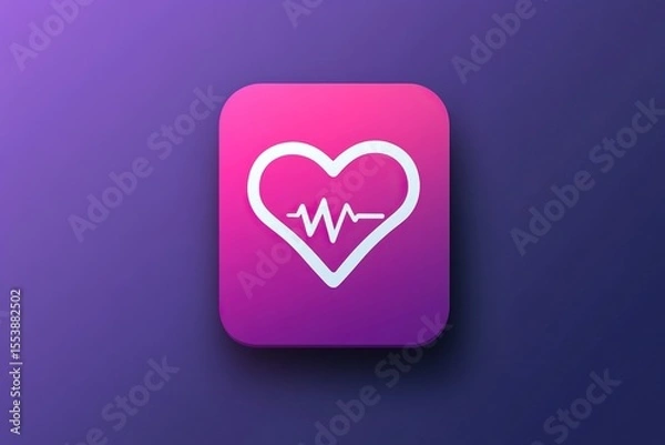 Obraz Simple depiction of a health app icon