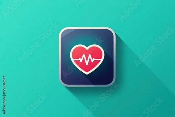Obraz Simple depiction of a health app icon