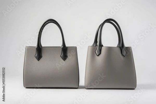 Obraz handbag, front and back view, minimalistic design, 