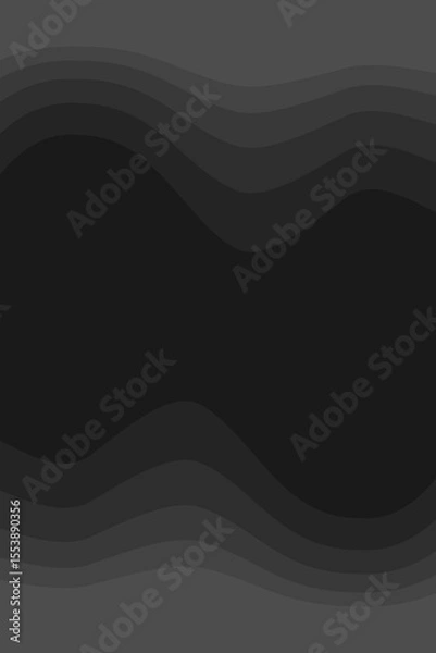 Fototapeta Wavy Dark Abstract Editable Background for banner, flyer, poster and more