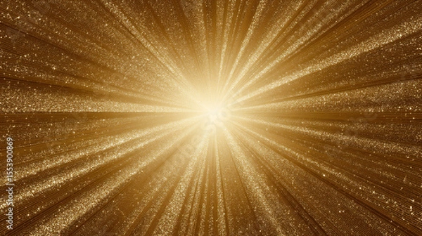 Obraz 金色のサンバースト背景
