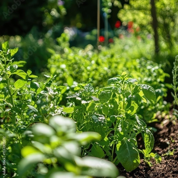 Fototapeta Eco pest control method using biological predators, pheromone traps, plant-based deterrents, habitat design, and integrated strategies for reducing chemical use in gardens