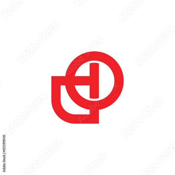 Obraz letters do simple linked overlap logo vector