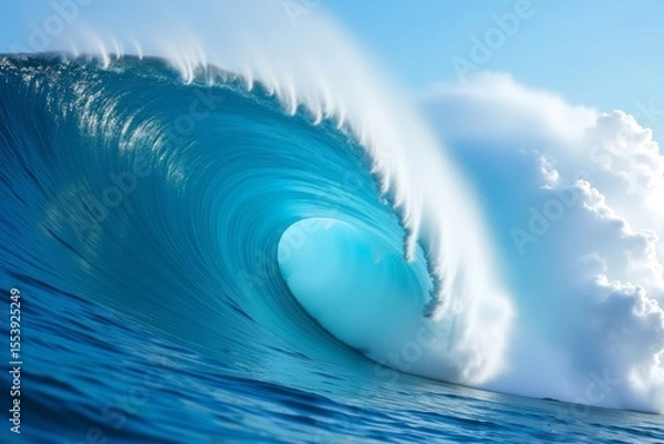 Obraz Majestic ocean wave in motion