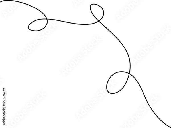 Obraz Hand Drawn Squiggly Line