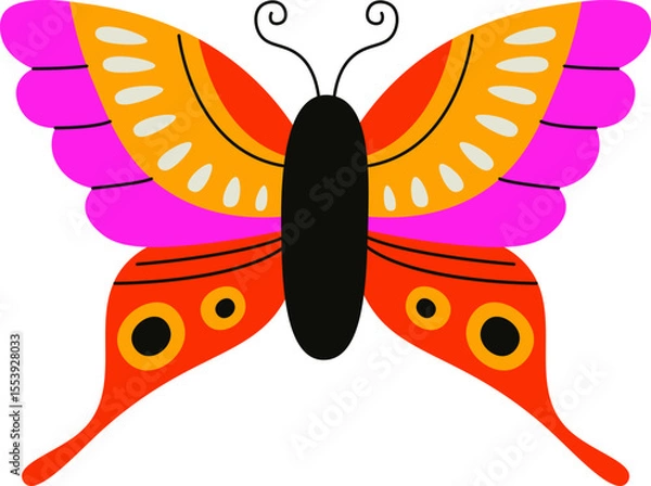 Obraz Colorful Butterfly with Patterns