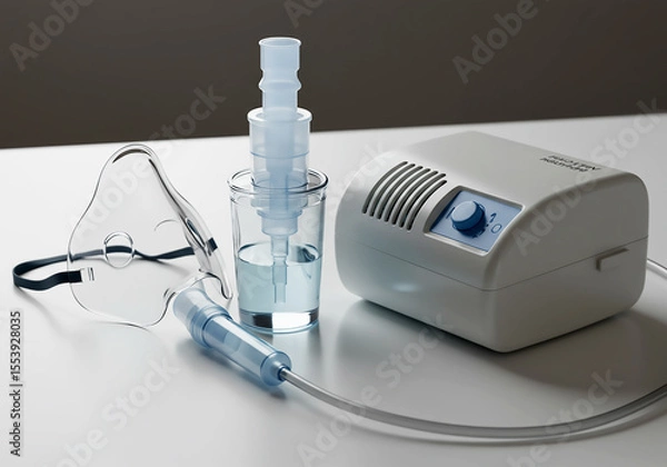 Obraz Portable Nebulizer Machine Respiratory Health Solution for Efficient and Convenient Inhalation Therapy