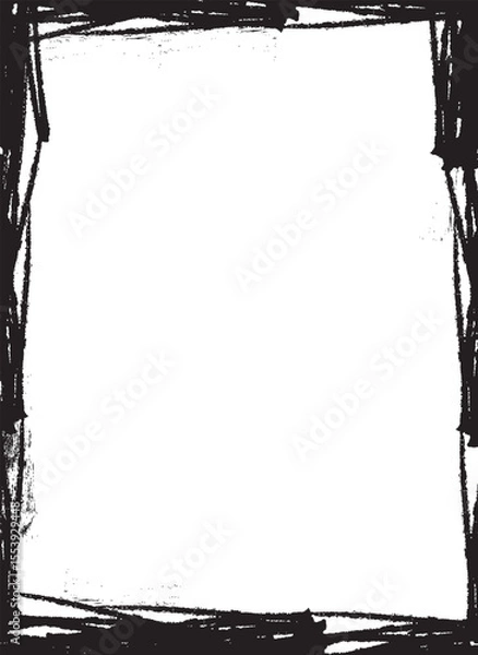 Obraz Grunge Hand-Drawn Frame Border