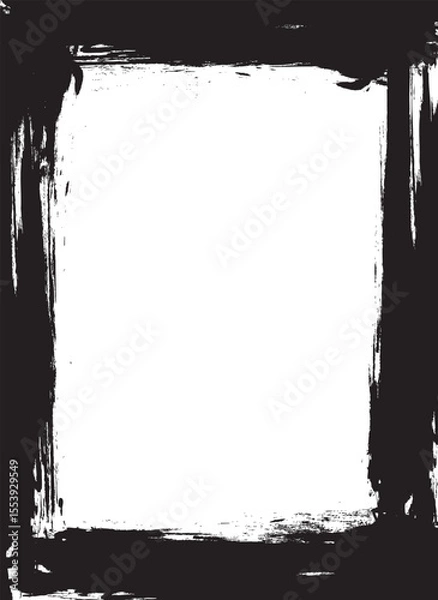 Obraz Grunge Brush Frame Border