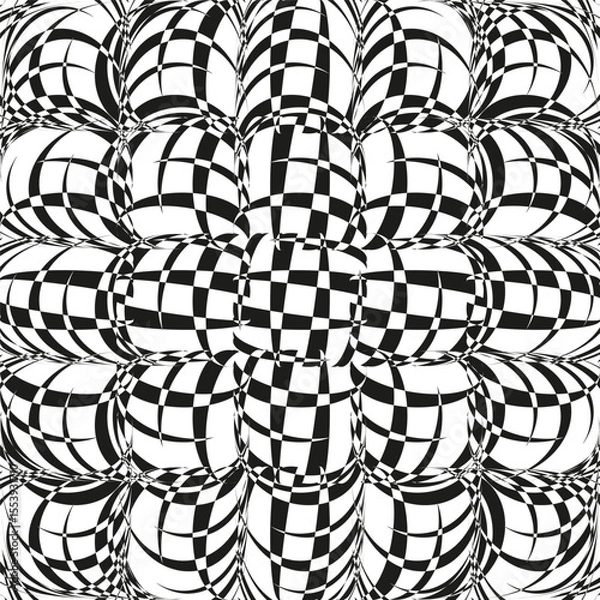 Obraz Pattern icon design. Black grid texture. Geometric line illustration. Vector structure symbol.