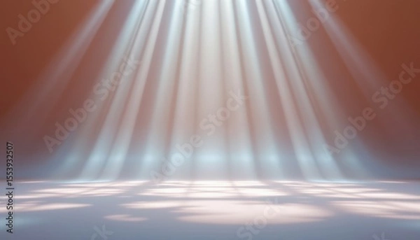 Fototapeta dreamy eggshell 87 44 background with radial gradient from center, under overhead lighting with soft reflections, featuring airy minimal effect.