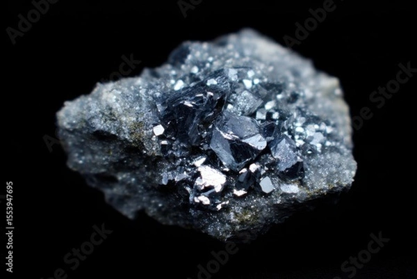 Fototapeta Molybdenite a rare mineral of molybdenum