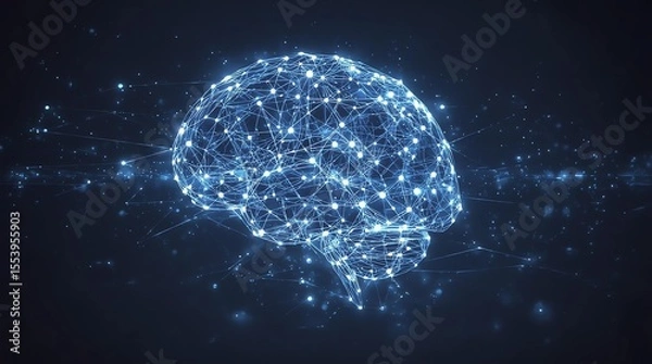 Fototapeta Artificial intelligence and future concept 