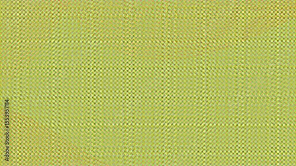 Fototapeta Abstract halftone pattern with yellow green background and subtle red lines