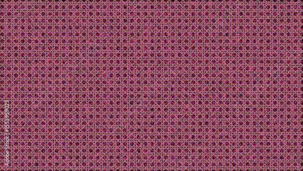 Fototapeta Abstract geometric pattern with colorful circular elements on a textured background