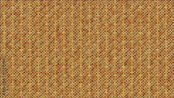 Fototapeta Intricate geometric pattern with a textured yellow and orange background